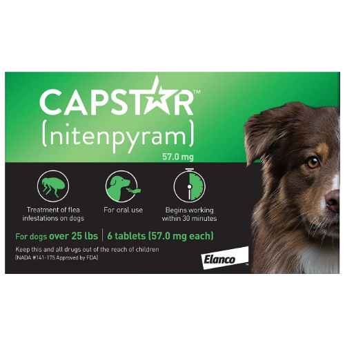 Capstar for Dogs over 25 lbs, 6 Tablets