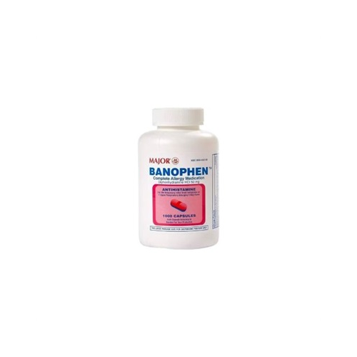 Diphenhydramine HCL [Compare to Benedryl] 50mg, 1000 Capsules