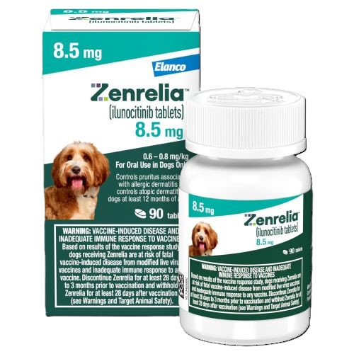 Zenrelia (ilunocitinib) Tablets For Dogs, 8.5 mg, 90 Tablets