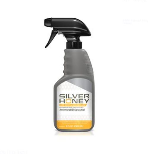 Silver Honey Hot Spot and Wound Care Antimicrobial Spray Gel 8oz