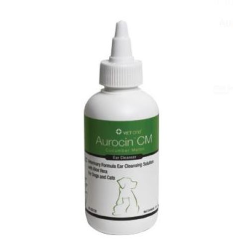 VetOne CM Aurocin Ear Cleanser for Dogs and Cats 4oz